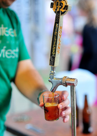 Moylan's Kilt Lifter is poured during the 2013 Magic City Brewfest, Friday, May 31, 2013. (Tamika Moore | tmoore@al.com)