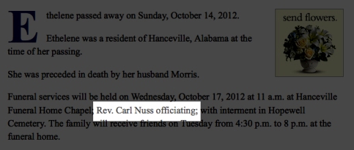 Reverend Carl Ralph Nuss, Cullman, Alabama, has plead GUILTY to violating Federal Law - Servicemembers Civil Relief Act. 